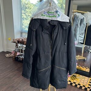 Size L, Tall, Old Navy longline coat.